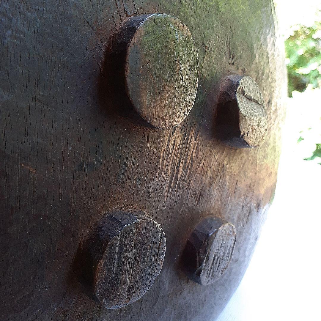 こね鉢　木彫り　くりぬき　　 木製器　古道具　アンティーク