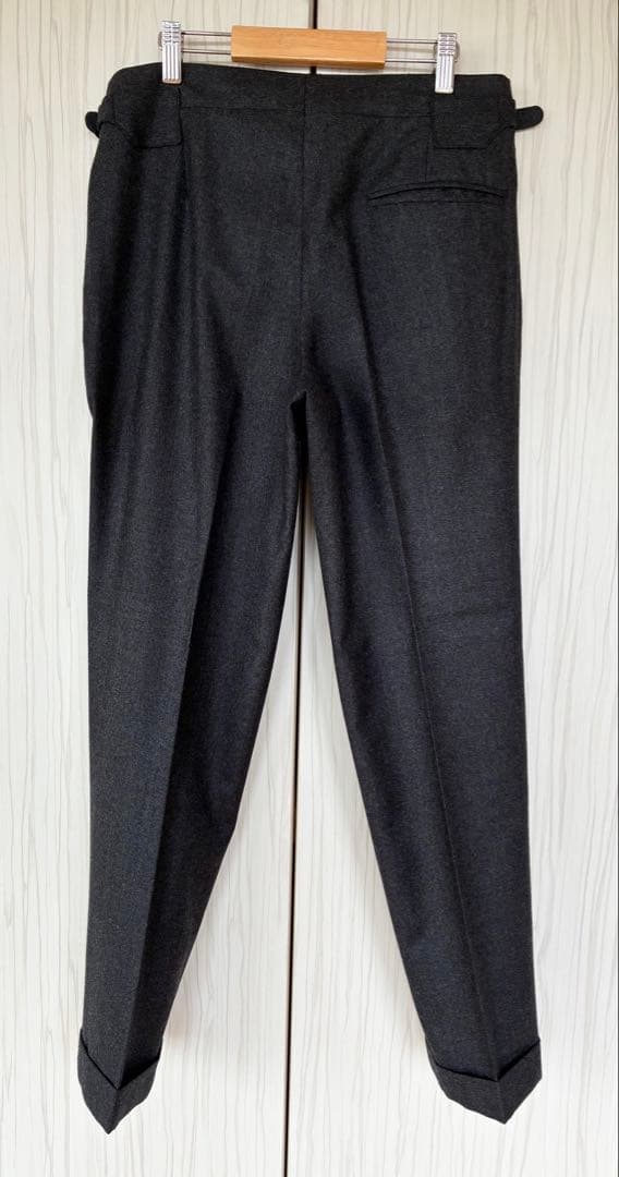 IGARASHI TROUSERS フランネル スラックス チャコールグレー
