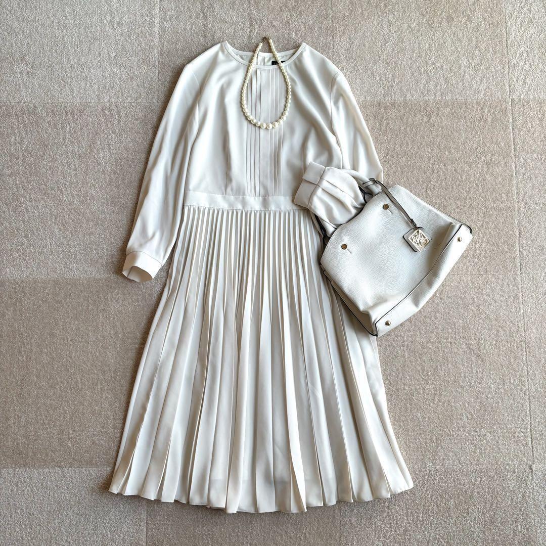 美品♡インディヴィ＊アコーディオンプリーツワンピース セレモニー　洗える　05