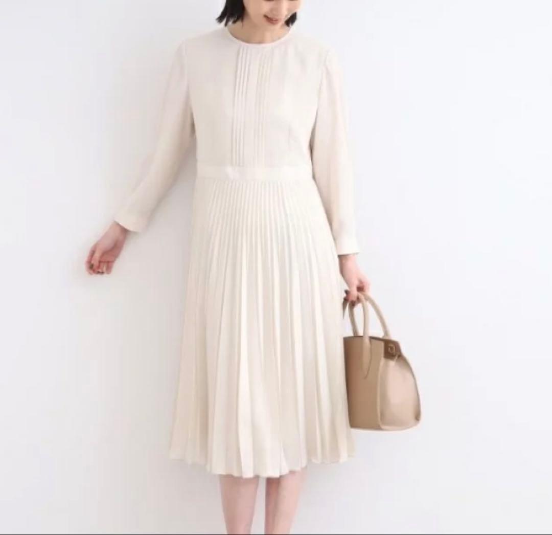 美品♡インディヴィ＊アコーディオンプリーツワンピース セレモニー　洗える　05