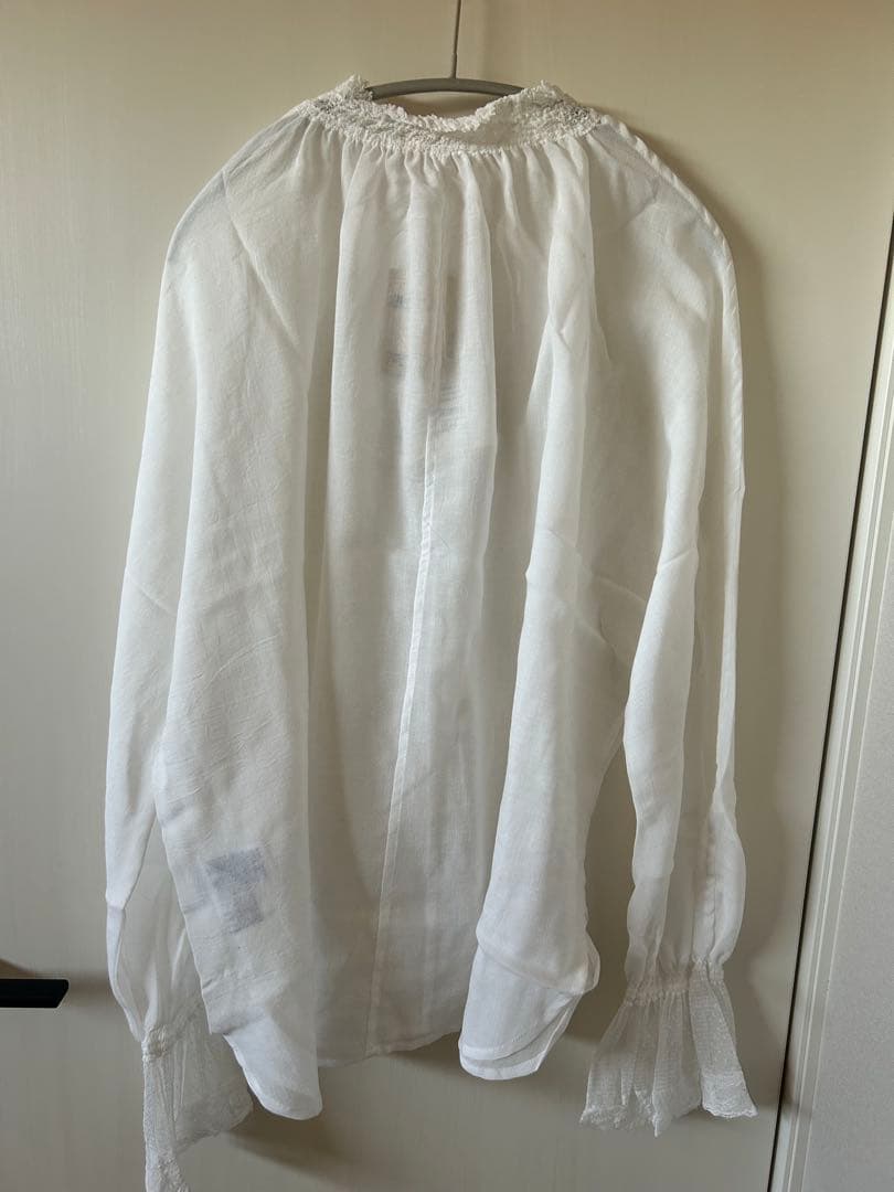 新品未使用　タグ付　PUAL CE CIN 襟袖レースプチハイネックブラウス
