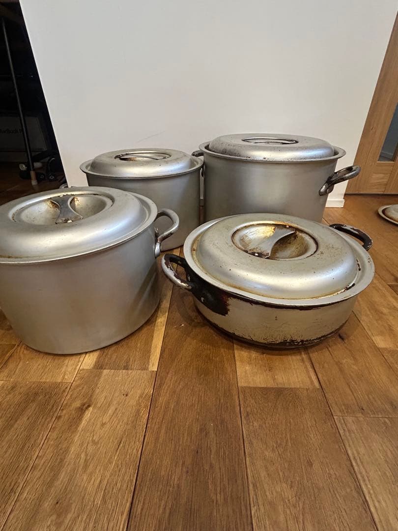 アルミ製 寸胴鍋 4個セット　業務用