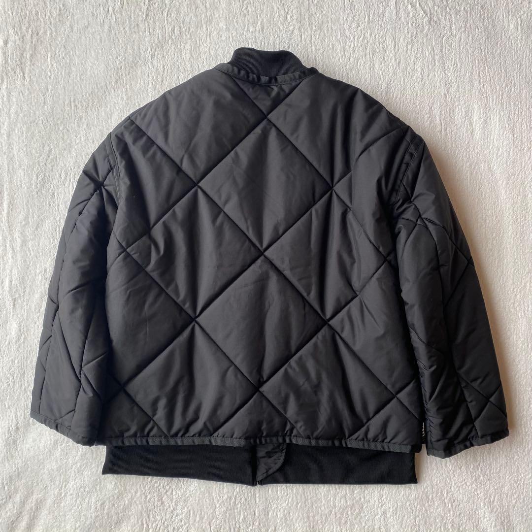 【美品】UN3D. アンスリード レイヤードキルティングブルゾン　36 ブラック