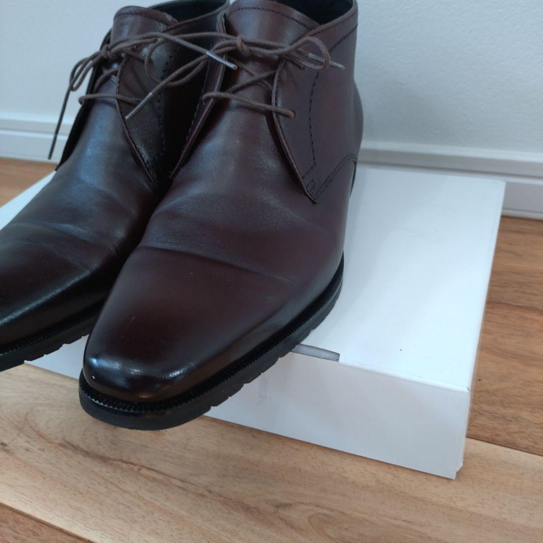 ✨️美品GORE-TEX チャッカブーツ ビジネスブラウン レザ ドレスシューズ