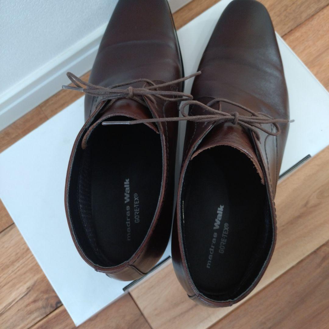 ✨️美品GORE-TEX チャッカブーツ ビジネスブラウン レザ ドレスシューズ