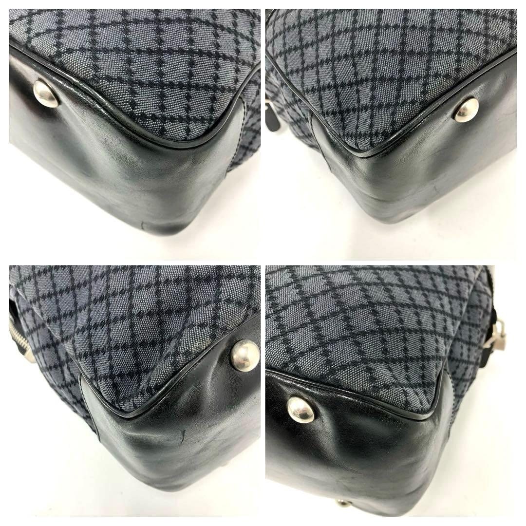 大人気☆GUCCI☆グッチ☆ボストンバッグ☆ディアマンテ☆キャンバス☆レザー☆黒