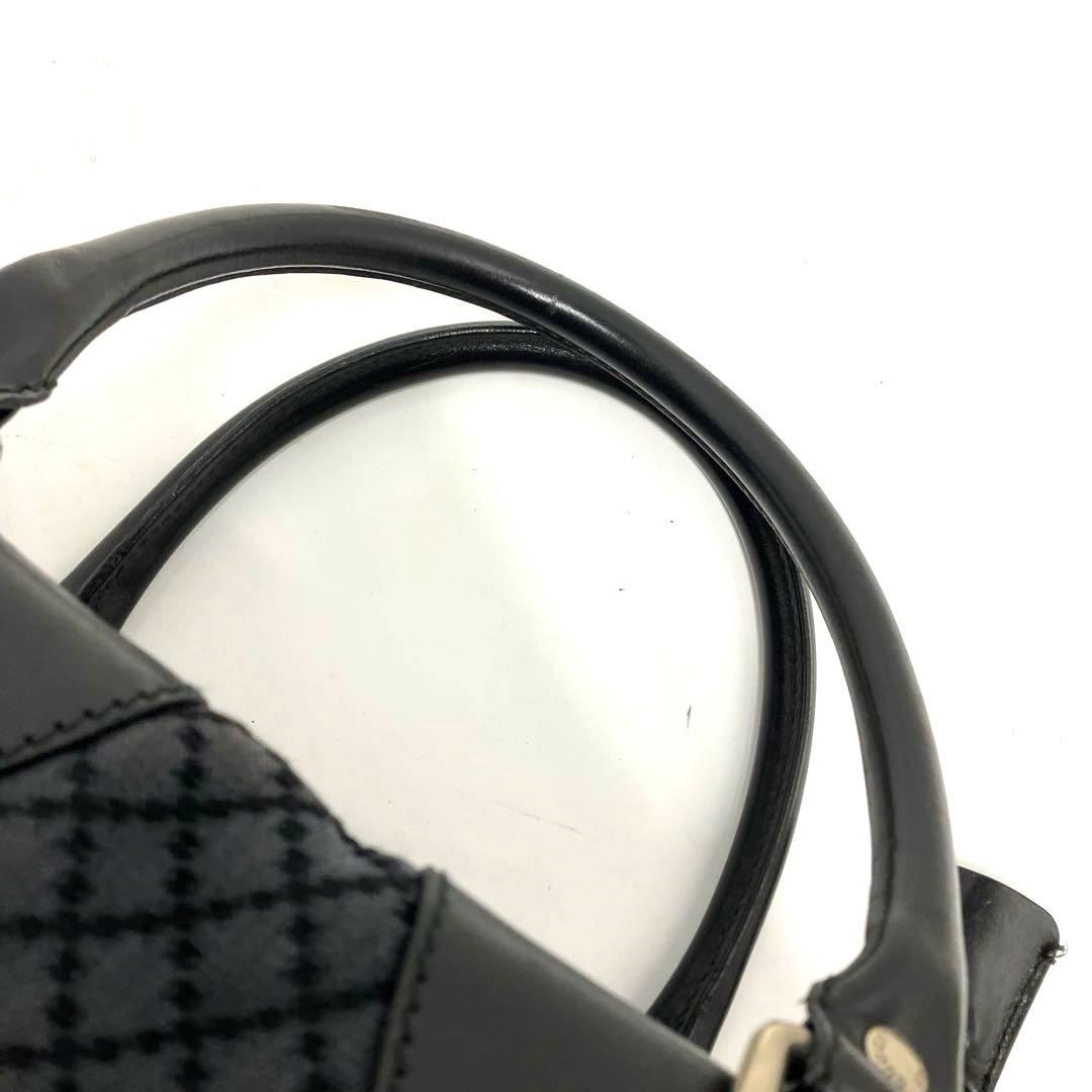 大人気☆GUCCI☆グッチ☆ボストンバッグ☆ディアマンテ☆キャンバス☆レザー☆黒