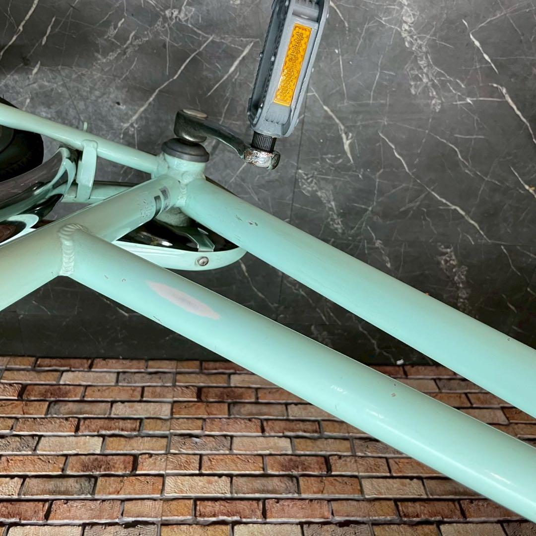 【80】一般車 シティー車 ブリヂストン ミントグリーン 27インチ 変速付き