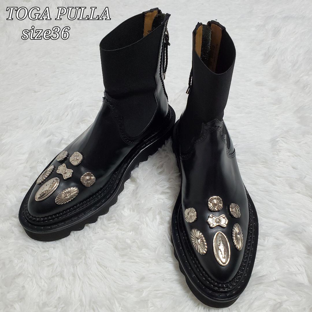 極美品✨トーガプルラ　TOGA PULLA　サイドゴアブーツ　china様