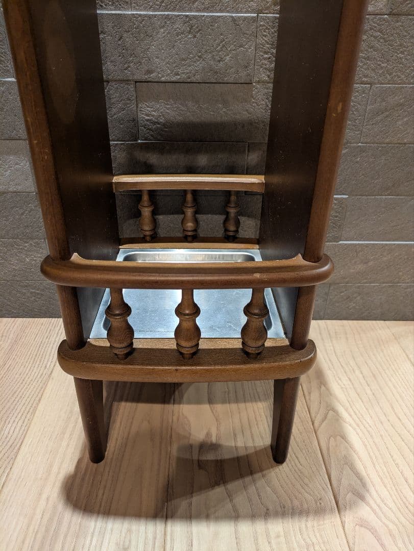 【karimoku 】カリモク 木製アンティーク調 傘立て スピンドルデザイン