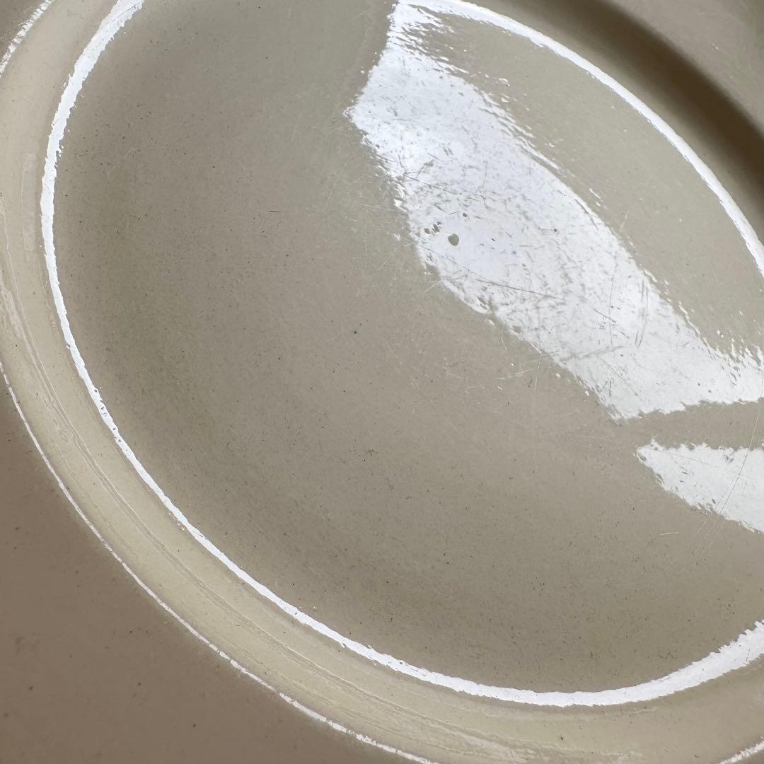 フランスアンティーク サルグミンヌ 花リム 平皿プレート