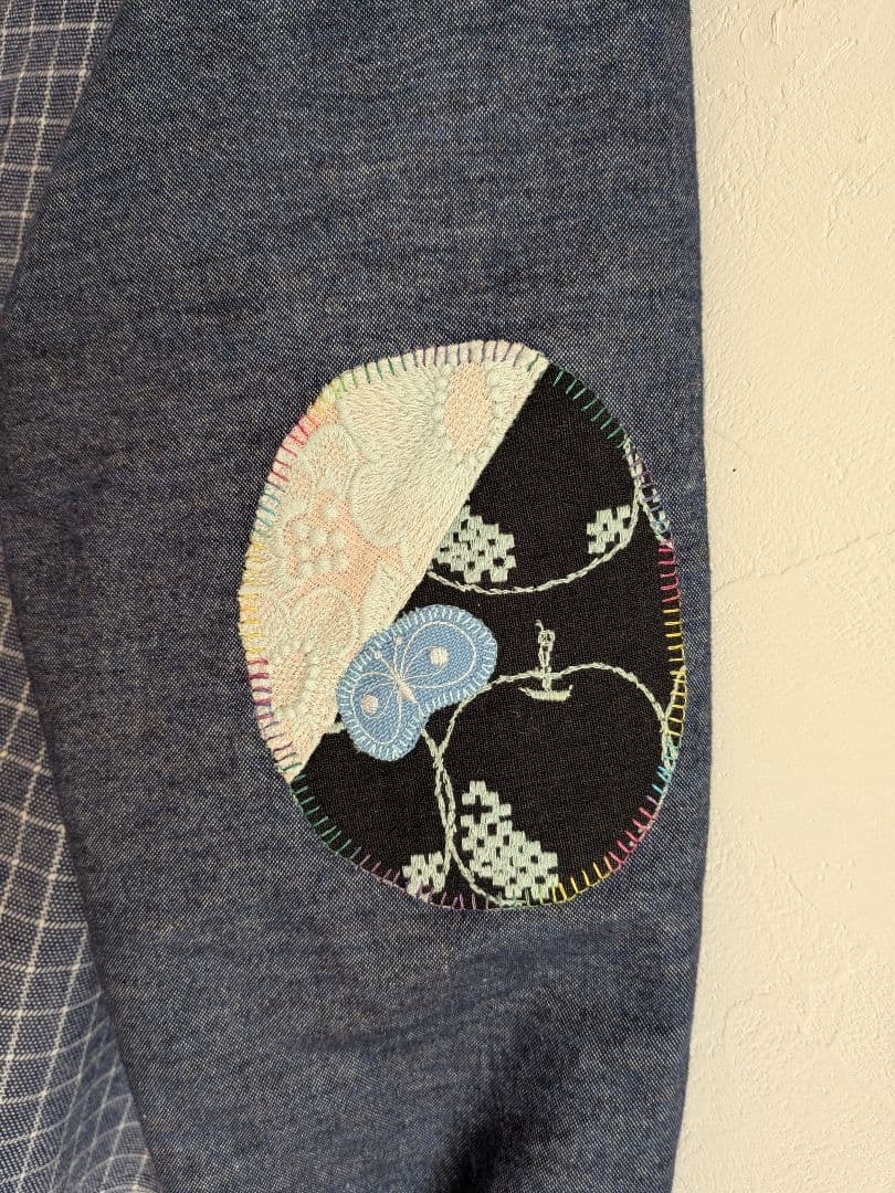 エルボーパッチ　プルオーバー☆ミナペルホネン　ハンドメイド