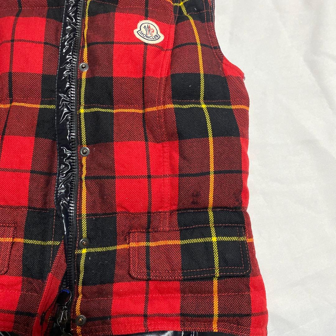 モンクレール　チェックベスト　サイズ１