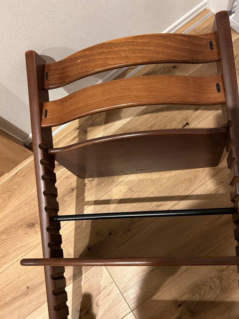 ストッケトリップトラップ　シルアル5 ウォールナットブラウン　延長グライダー付