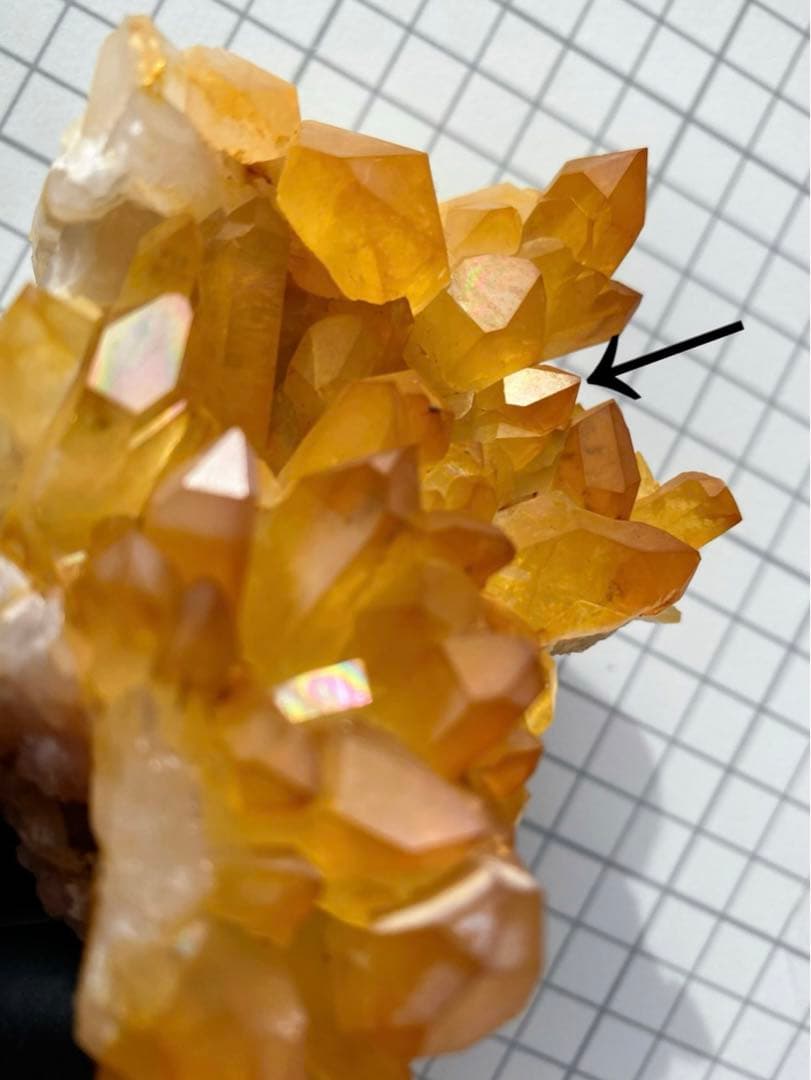 ソラリスクォーツ　クラスター　ゴールデンヒーラー　天然石　水晶