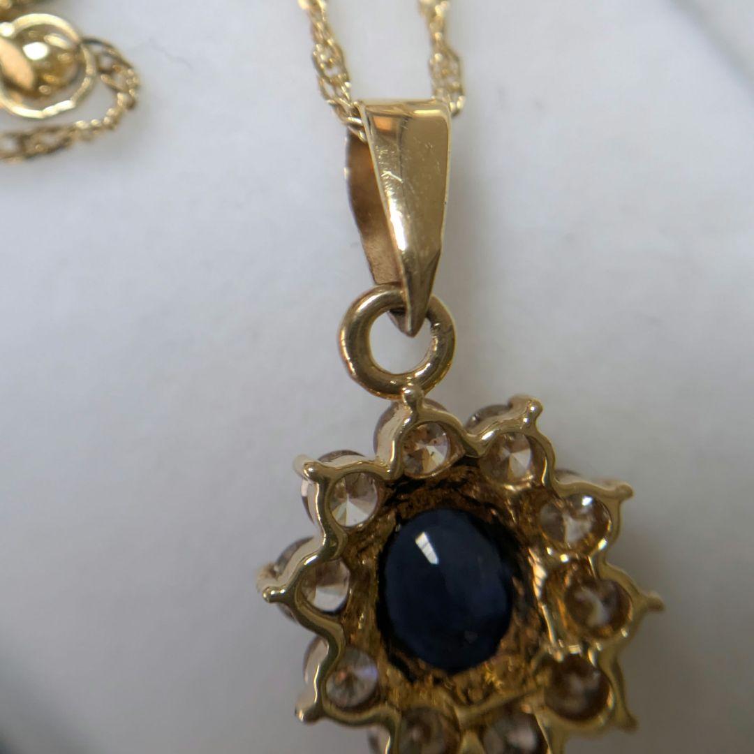 ゴールド フラワー ネックレス　k18