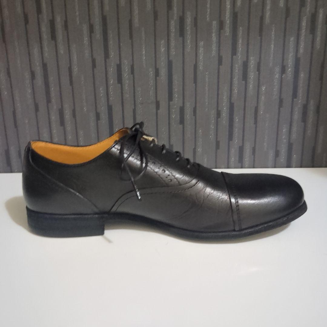 スペース クラフト sc112ブラック ホースヌメ革レースアップシューズ