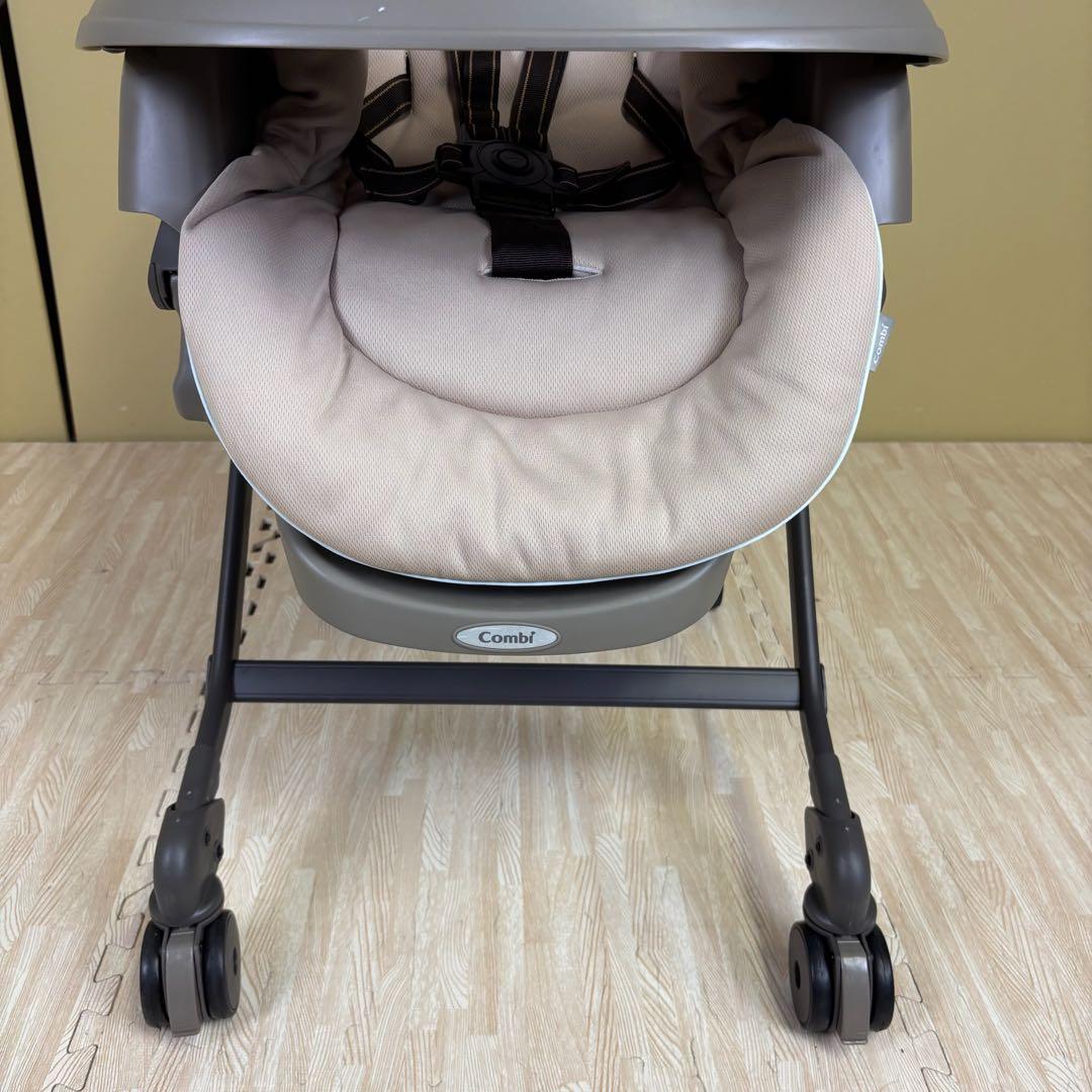 極上クリーニング済　☆美品☆　コンビ　ハイローベッド＆チェア　ネムリラ　グレー