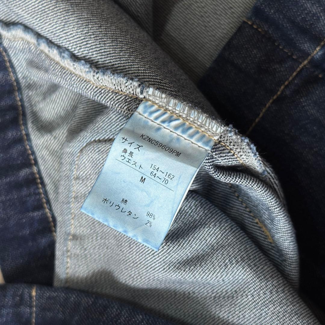 コットンハウスアヤ デニム ジャケット フード ポケット ボタン インディゴ