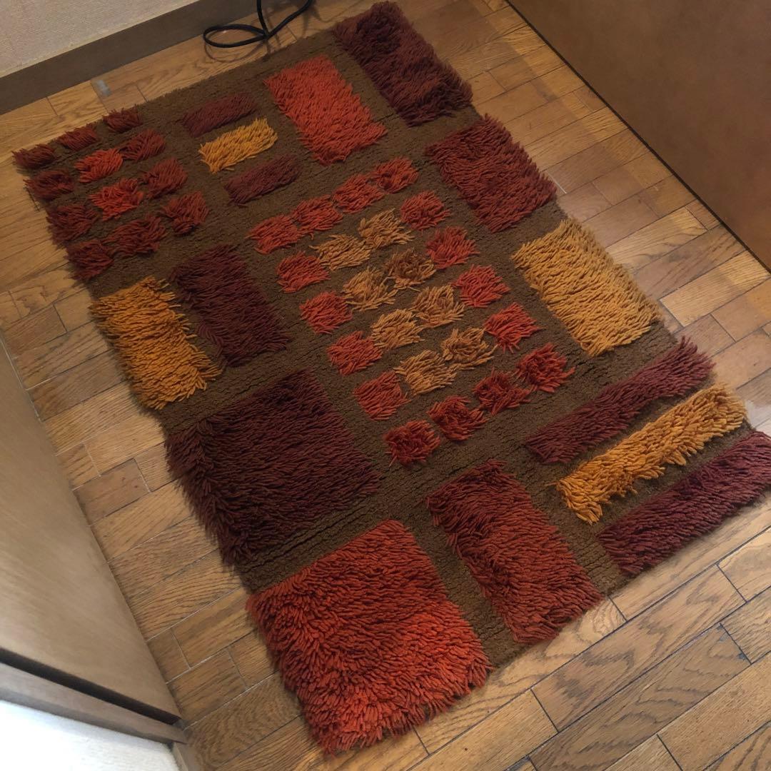 (1950s)-1960sミッドセンチュリー ラグ