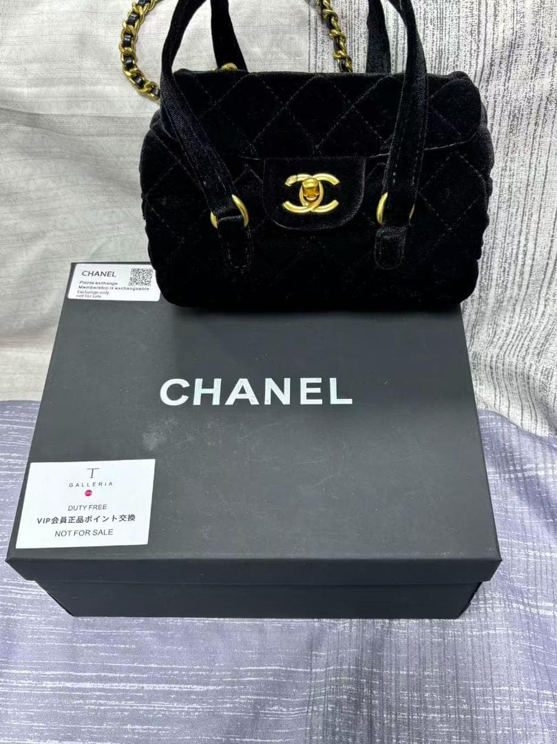【非売品】 VIP会員限定 ブラックベルベットミニバッグ ad
