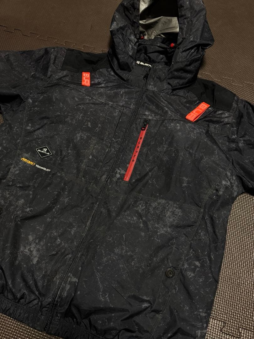 BURTLE 空調服 ストームブラック　XL　フルセット