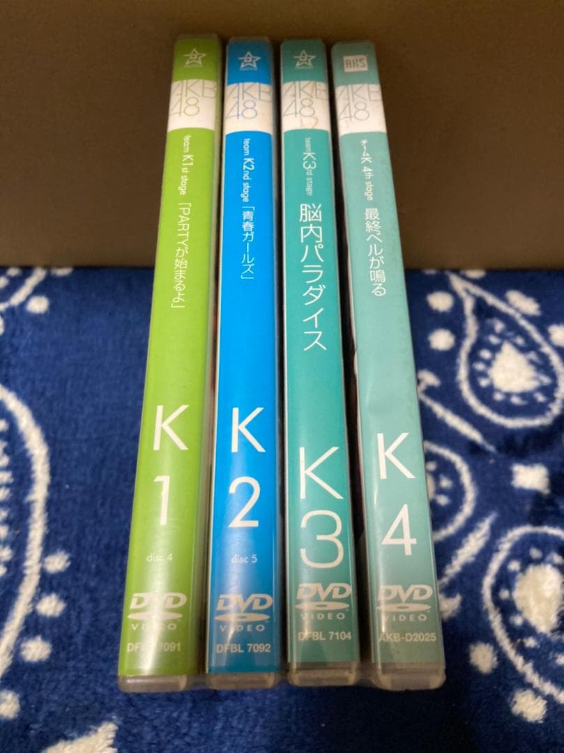 AKB48　DVD teamK チームK　1st 2nd 3rd 4th　5th