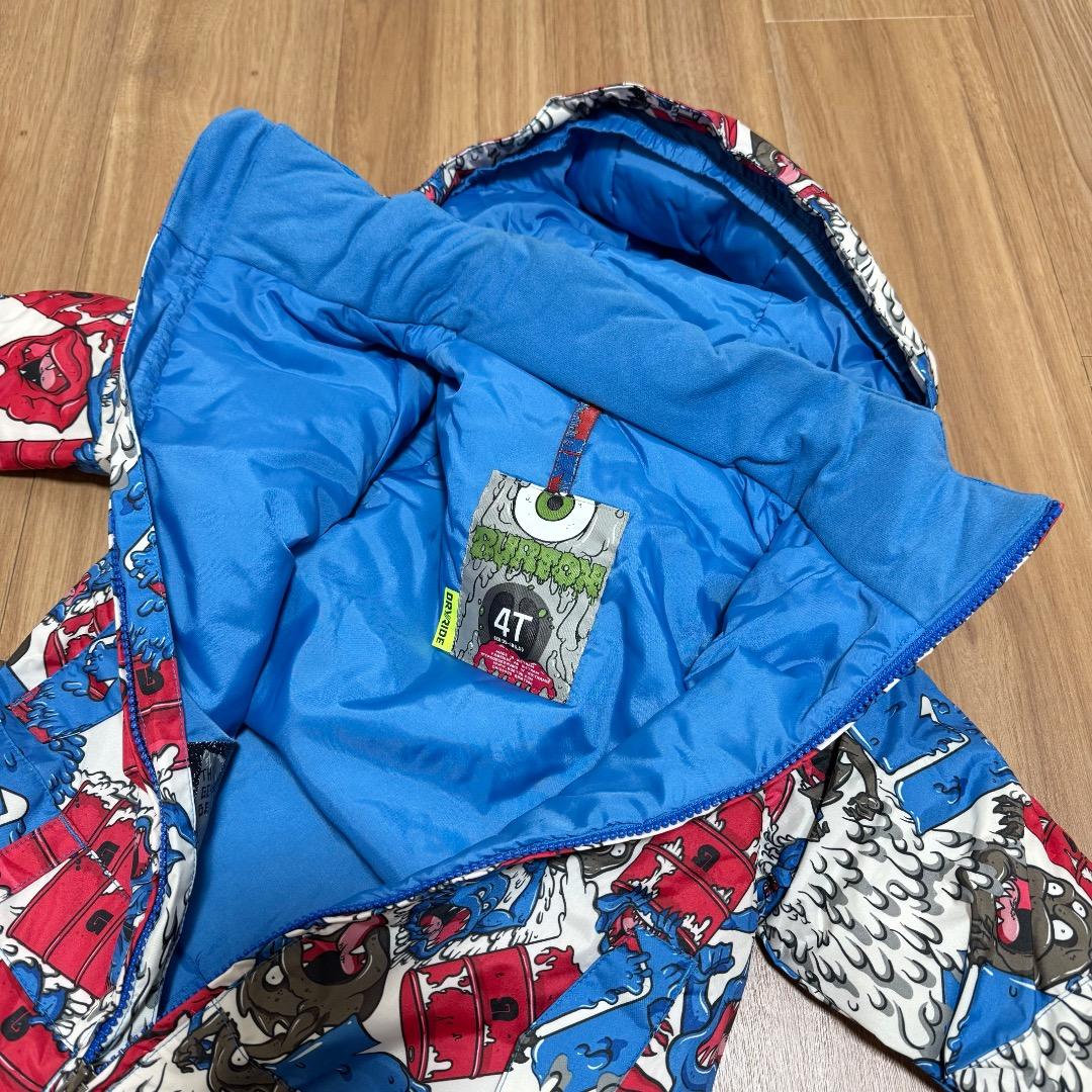 新品 バートン BURTON キッズ 100サイズ スノーウェア 4T つなぎ