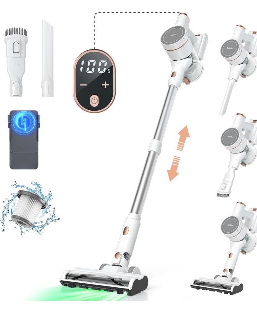 新品未使用 コードレス掃除機 サイクロン 軽量 強力吸引 スティッククリーナー