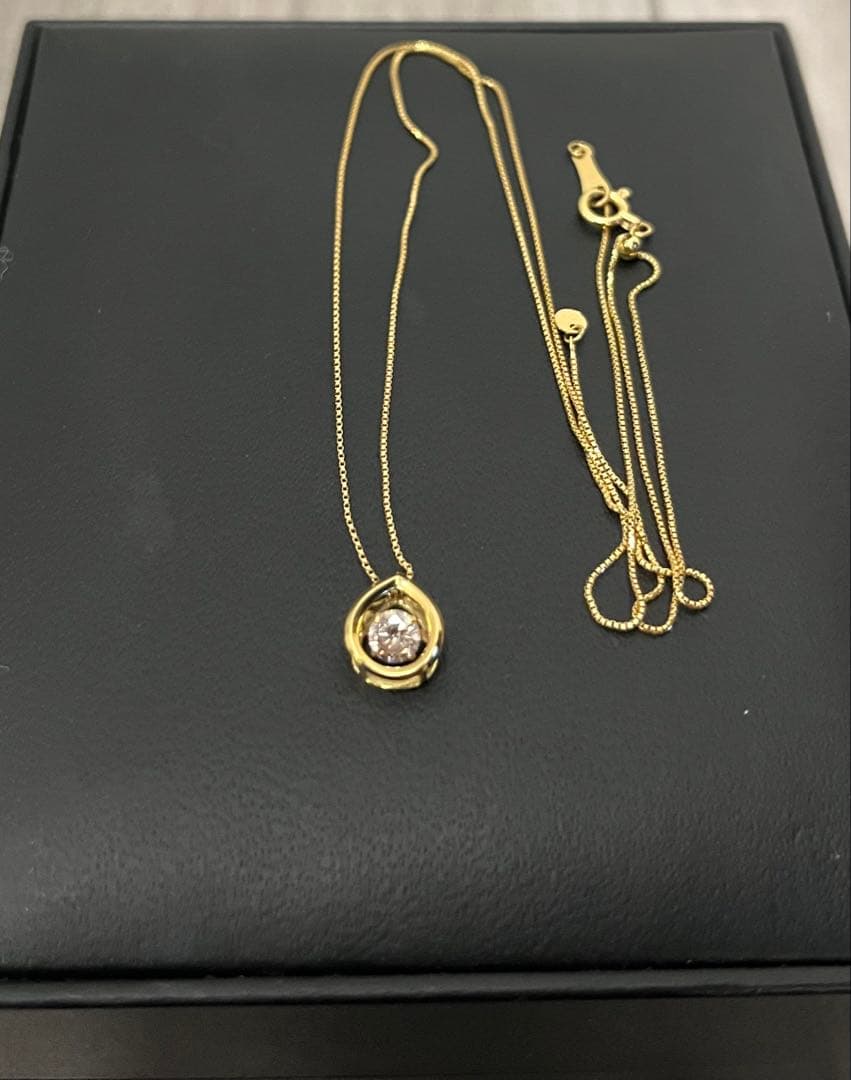 z*☆様 K18 天然ダイヤモンド 0.25カラット ネックレス