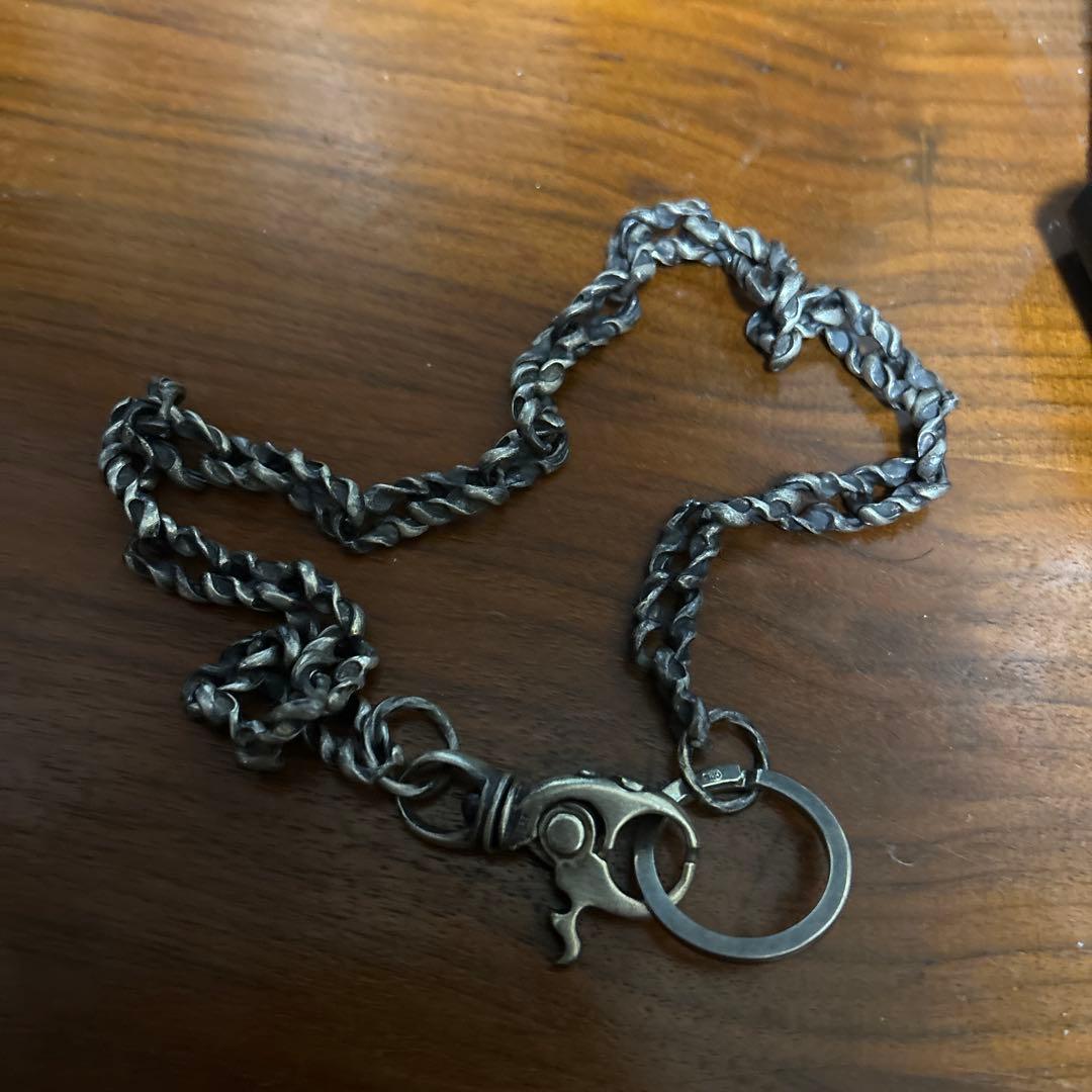 希少！シルバー925 スクリューデザイン　ウォレットチェーン