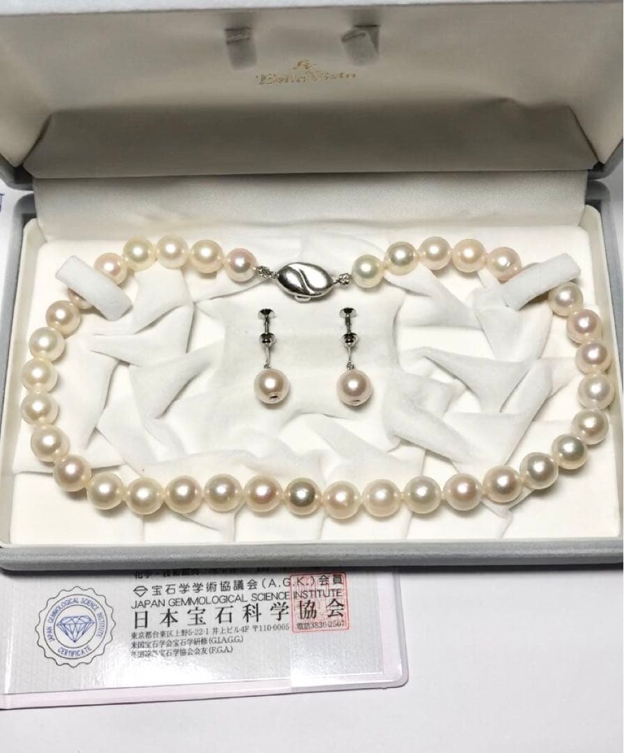 あこや (アコヤ)真珠　ネックレス　silver