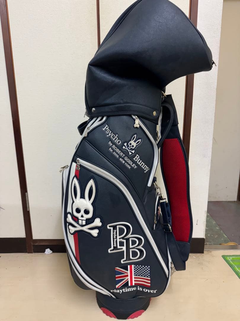 専用　Psycho Bunny キャディバッグ ネイビー