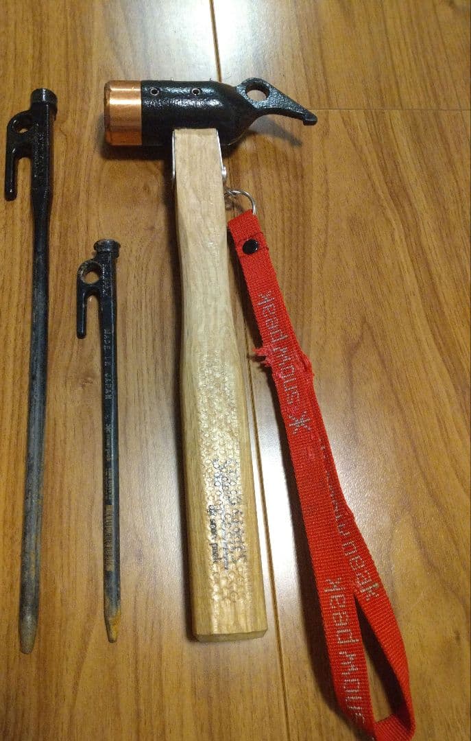 ★スノーピーク 廃盤 ソリッドシリーズ ハンマー ペグ10本+おまけ★