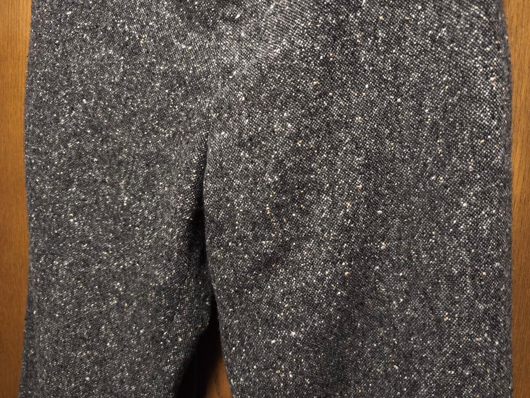 MARKAWARE　カシミヤ　ドネガルツイード　トラウザー　サイズ３　L　グレー