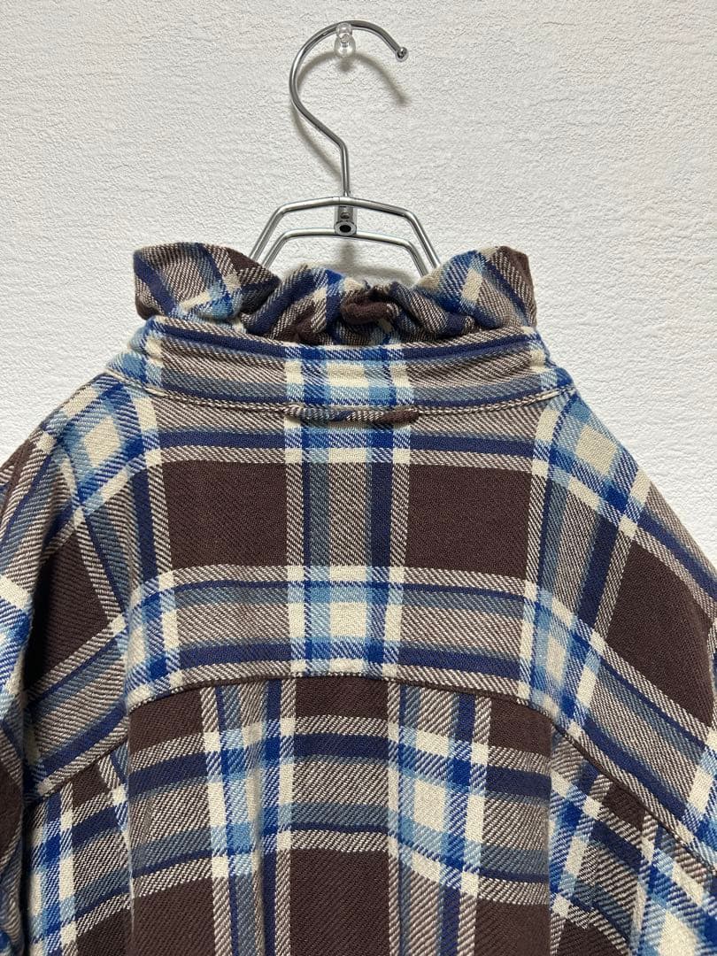 45R チェック柄 シャツ　ワンピース