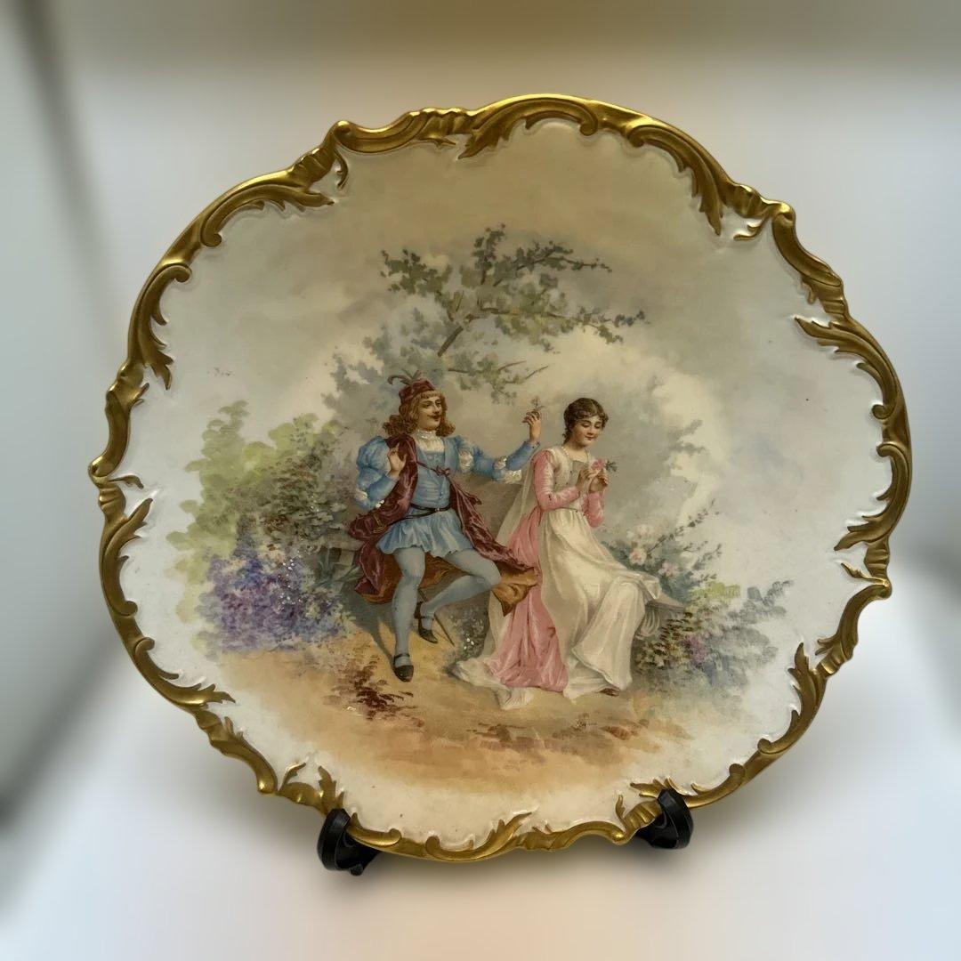 西洋アンティーク　リモージュ皿