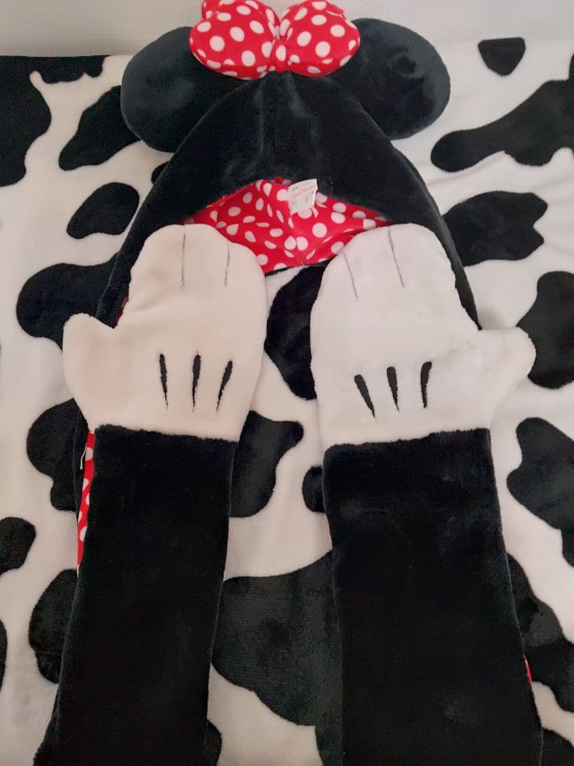 ディズニーミニーパルパルーザピンクファンキャップマフラー