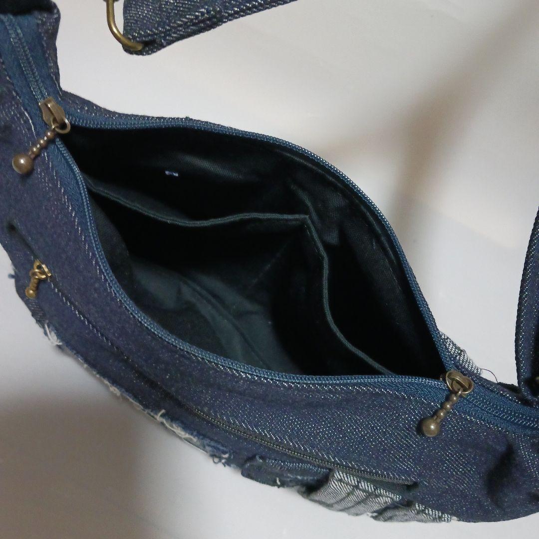 ☆しらゆり☆　リメイクデニム　①ボックス型ウエストポーチ②ショルダーバッグ