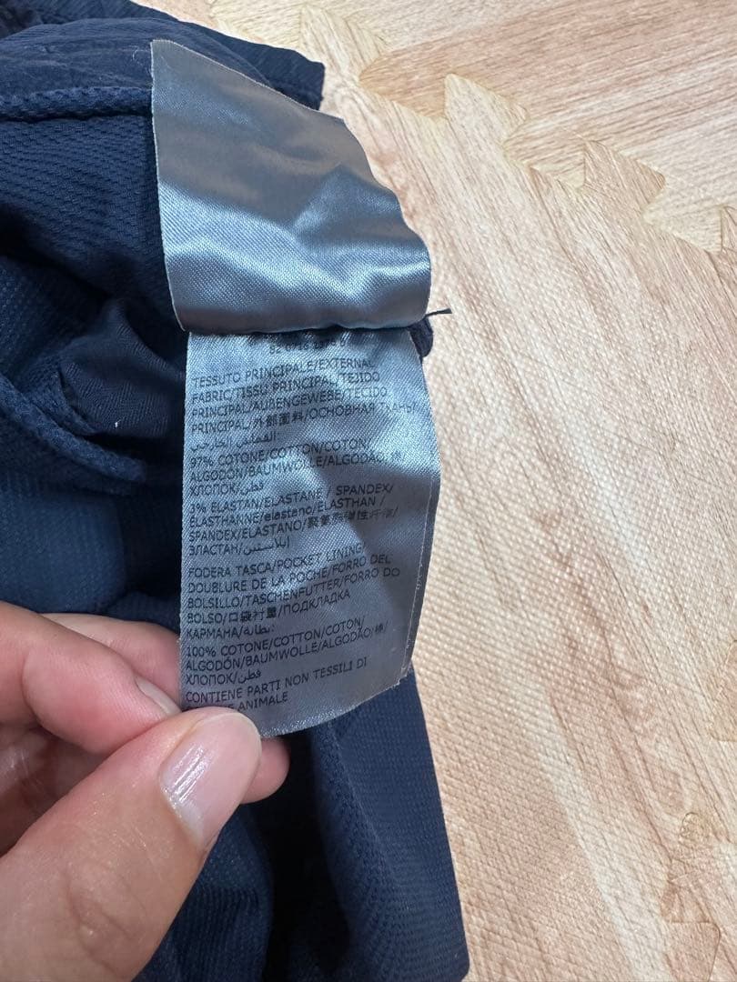 インコテックス　ネイビー スリムフィット チノパン