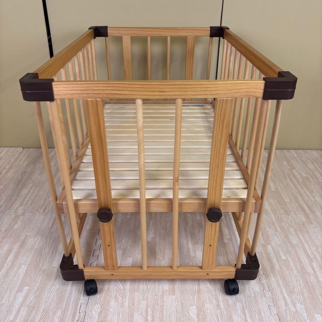 除菌清掃済☆綺麗☆ファルスカ　ミニジョイントベッド　ネオ　ナチュラル　すのこ床板