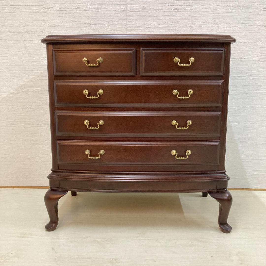 【マルニ】猫脚　4段チェスト サイドボード リビングボード クラシック