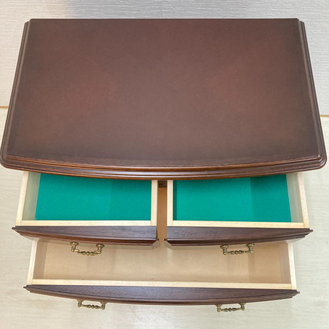 【マルニ】猫脚　4段チェスト サイドボード リビングボード クラシック