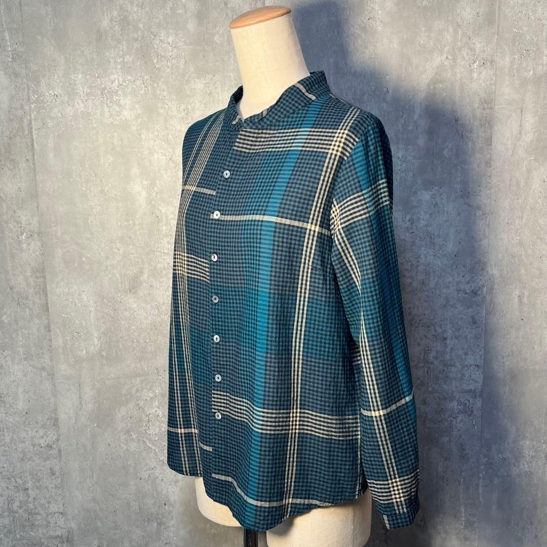 パラスパレス 好配色チェック柄 バンドカラーシャツ 2025SS 近年モデル