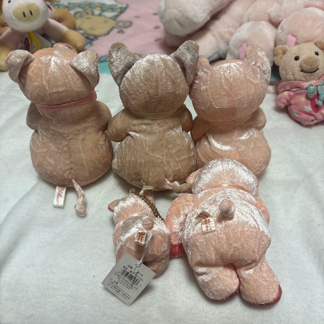 ブタ ぬいぐるみ＆マスコット 20こ まとめ売り バラ売り不可 中古品 ①