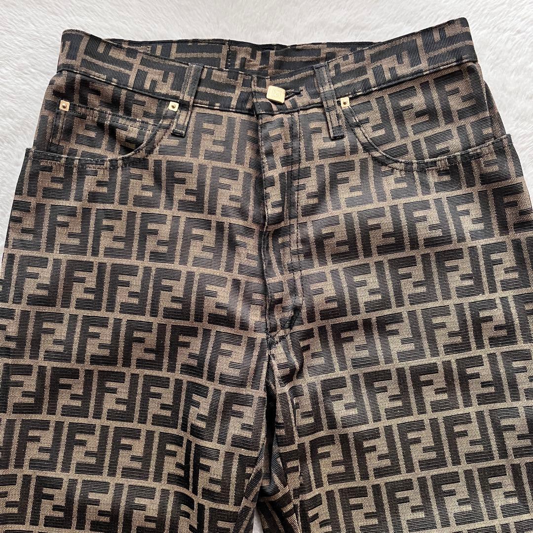 美品✨FENDI フェンディ ジャガード パンツ FF ズッカ 総柄