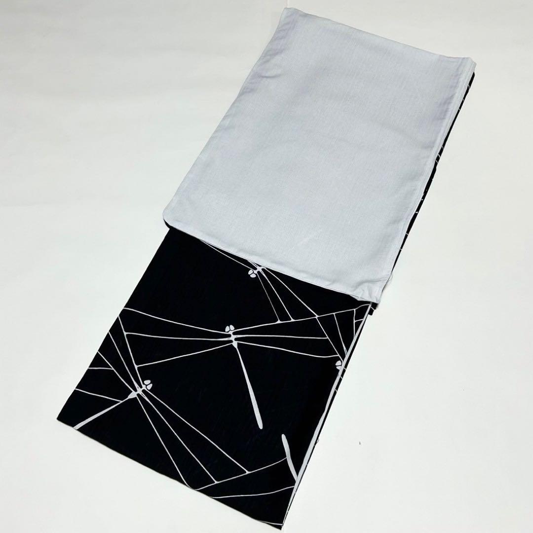 着物スリップ　長襦袢式　夏用半衿付き Ｌ　高島ちぢみ　日本製　新品　0616⑩