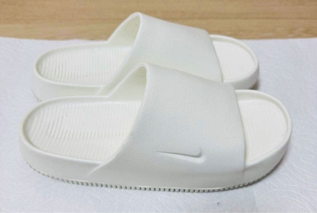 Nikeカーム ホワイト サンダル スライド 27cm men9 women10