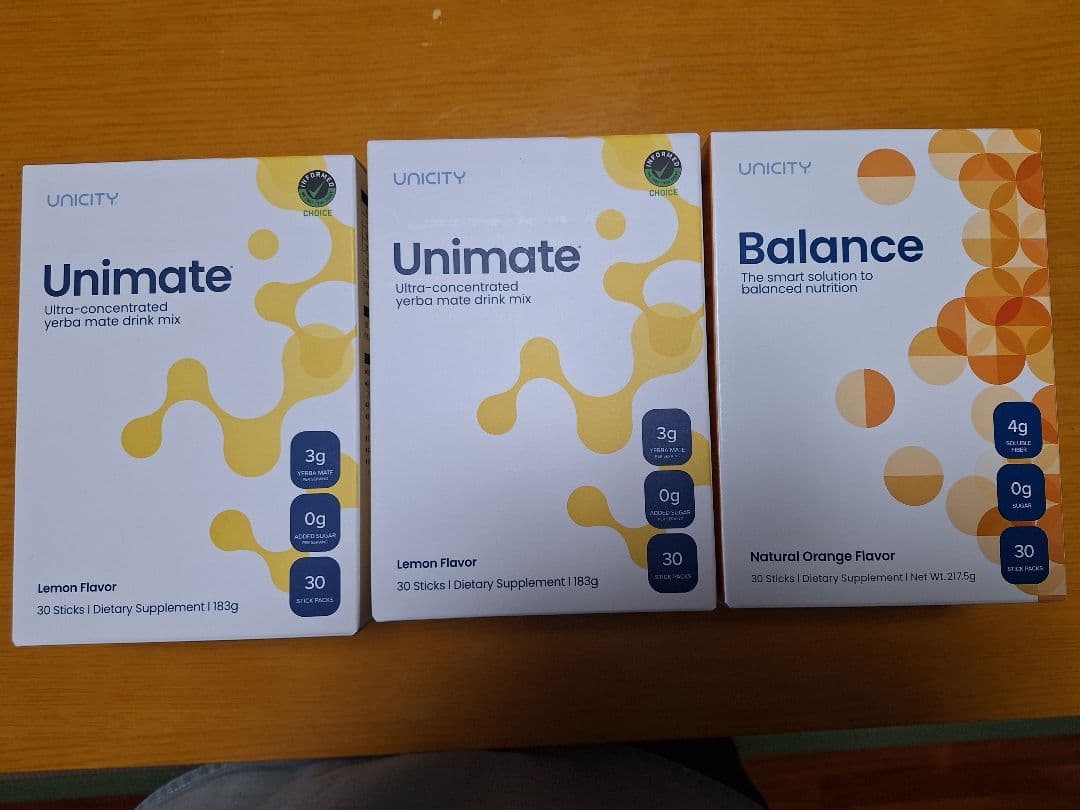 ユニシティ　ユニマテレモン & バランス2種セット　3箱