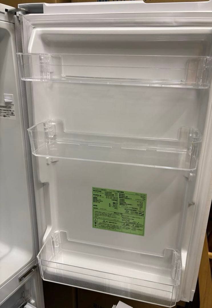 アイリスオーヤマ　156L ノンフロン 冷凍冷蔵庫　15A-WE 2ドア 冷蔵庫